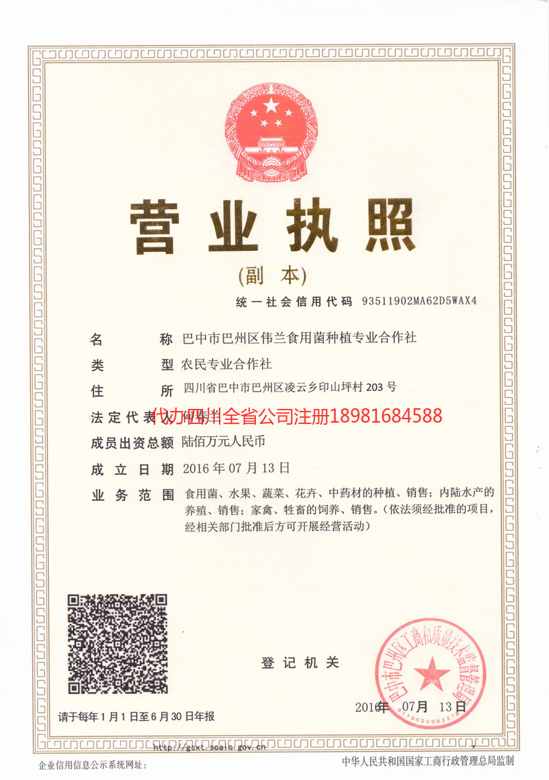 石家庄石家庄伟兰食用菌种植专业合作社